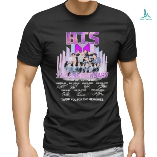 BTS 11st Anniversary Thank You For The Music And Memories T Shirt