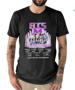 BTS 11st Anniversary Thank You For The Music And Memories T Shirt