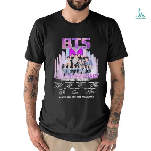 BTS 11st Anniversary Thank You For The Music And Memories T Shirt