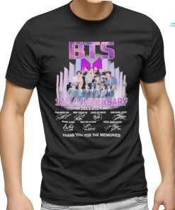 BTS 11th Anniversary 2013 2024 Thank you For The Memories T Shirt