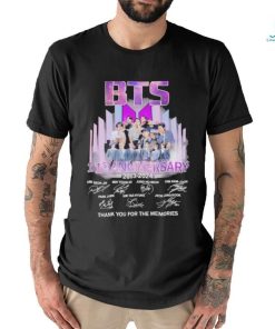 BTS 11th Anniversary 2013 2024 Thank you For The Memories T Shirt