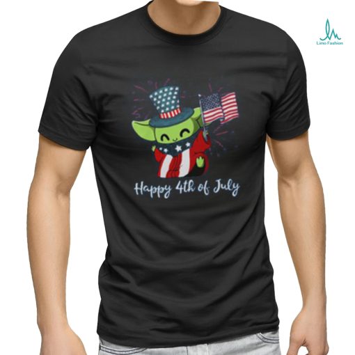 Baby Yoda Happy 4th of July shirt