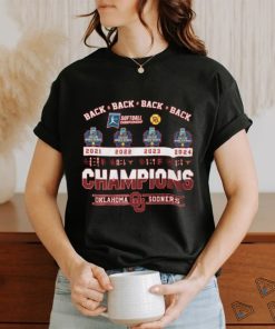 Back 2 Back Softball Championship Oklahoma Sooners NCAA 2024 T Shirt
