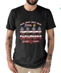 Back 2 Back Softball Championship Oklahoma Sooners NCAA 2024 T Shirt