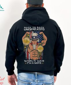 Back To Back Undefeated World War Champs Uncle Sam Men's T shirt