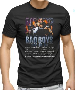 Bad Boys Ride Or Die Thank You For The Memories Signatures shirt
