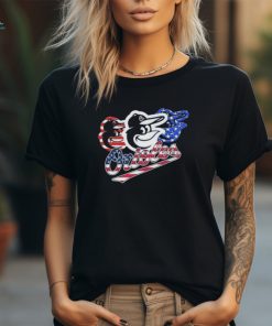 Baltimore Orioles American Flag Celebrating 4th Of July T Shirt