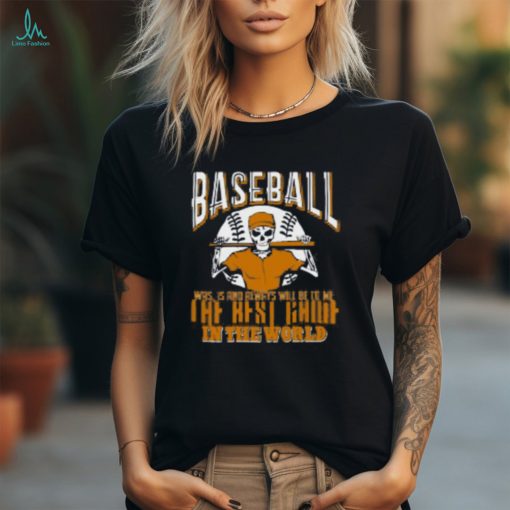 Baseball Is The Best Game In The World V Neck T Shirt