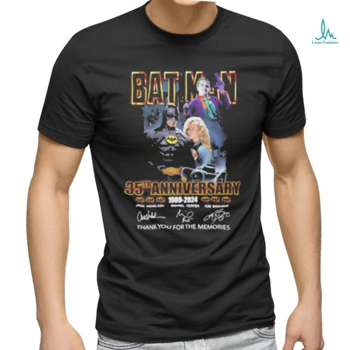 Bat Man 35th Anniversary 1989 2024 Thank You For The Memories T Shirt