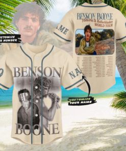 Benson Boone Fireworks & Rollerblades World Tour Custom Baseball Jersey