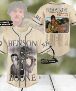 Benson Boone Fireworks & Rollerblades World Tour Custom Baseball Jersey