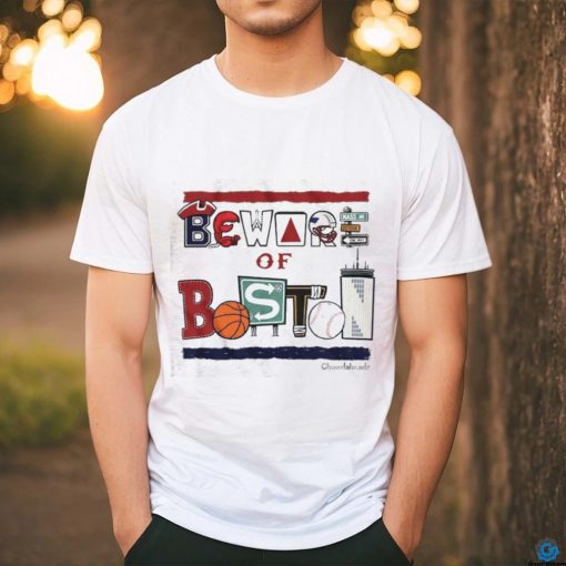 Beware of Boston Icons T Shirt