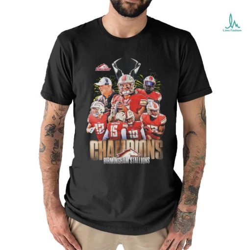 Birmingham Stallions 2024 UFL Championship T Shirt