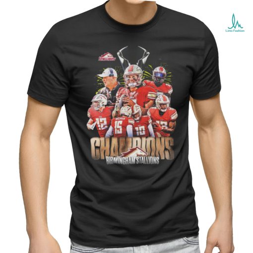 Birmingham Stallions 2024 UFL Championship T Shirt