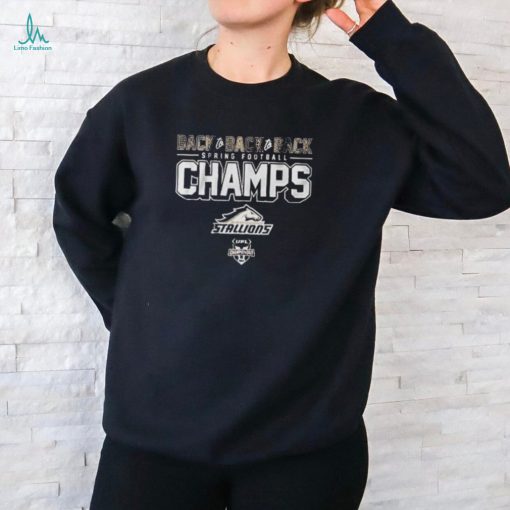 Birmingham Stallions Back To Back To Back Spring Football Champs 2024 Shirts