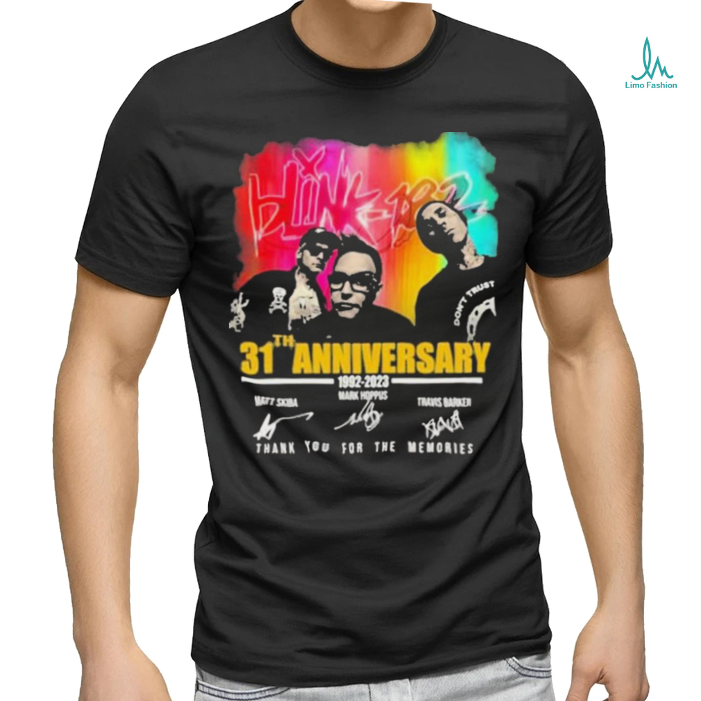 Blink 182 31th Anniversary 1992 2023 Thank You For The Memories T Shirt Blink 182 31th Anniversary 1992 2023 Thank You For The Memories T Shirt