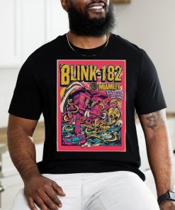 Blink 182 Miami FL Poster For The Concert At Kaseya Center On June 21 2024 Unisex T Shirt