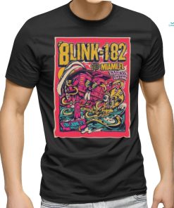 Blink 182 Miami FL Poster For The Concert At Kaseya Center On June 21 2024 Unisex T Shirt