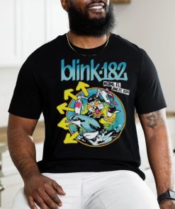 Blink 182 Miami Florida Merch Rabbit Ride The Dolphin Art At Kaseya Center On June 21 2024 Classic T Shirt