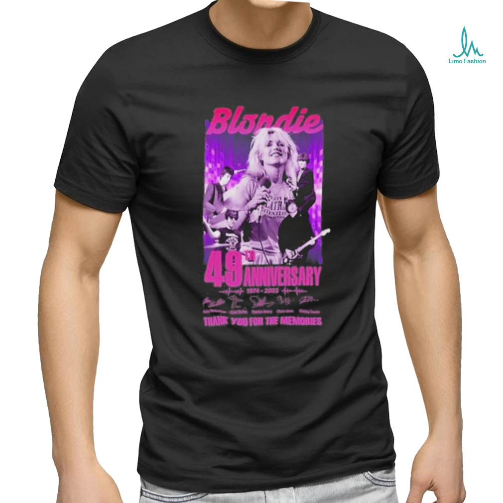 Blondie 49th Anniversary Thank You For The Memories T Shirt Blondie 49th Anniversary Thank You For The Memories T Shirt