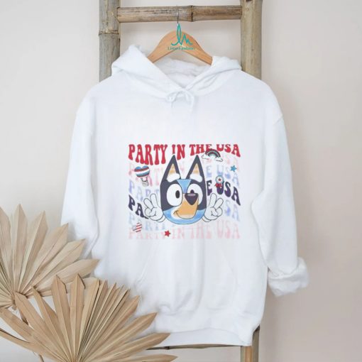 Bluey Party In The USA 4th Of July T Shirt