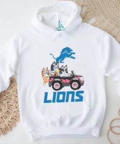 Bluey fun in the car with Detroit Lions football shirt, hoodie, sweater, long sleeve and tank top Bluey fun in the car with Detroit Lions football shirt