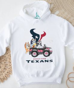 Bluey fun in the car with Houston Texans football shirt, hoodie, sweater, long sleeve and tank top Bluey fun in the car with Houston Texans football shirt