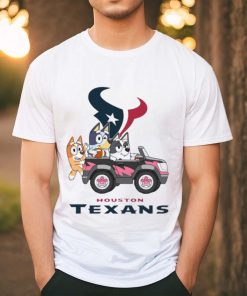 Bluey fun in the car with Houston Texans football shirt, hoodie, sweater, long sleeve and tank top Bluey fun in the car with Houston Texans football shirt