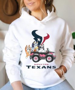 Bluey fun in the car with Houston Texans football shirt, hoodie, sweater, long sleeve and tank top Bluey fun in the car with Houston Texans football shirt