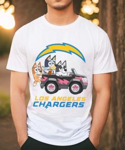 Bluey fun in the car with Los Angeles Chargers football shirt, hoodie, sweater, long sleeve and tank top Bluey fun in the car with Los Angeles Chargers football shirt