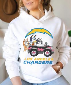 Bluey fun in the car with Los Angeles Chargers football shirt, hoodie, sweater, long sleeve and tank top Bluey fun in the car with Los Angeles Chargers football shirt