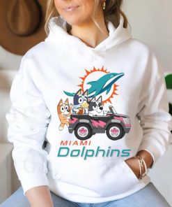 Bluey fun in the car with Miami Dolphins football shirt, hoodie, sweater, long sleeve and tank top Bluey fun in the car with Miami Dolphins football shirt