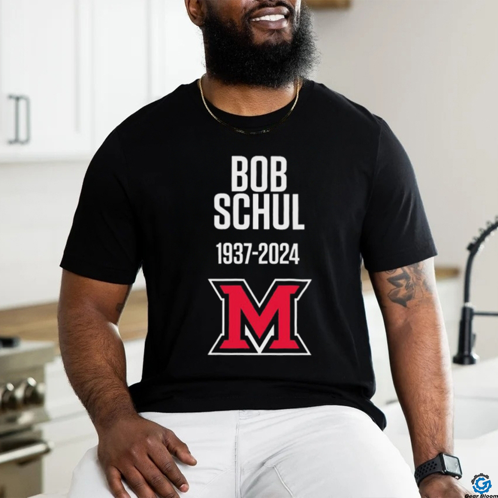 Bob Schul 1937 2024 Miami Redhawks shirt Bob Schul 1937 2024 Miami Redhawks shirt