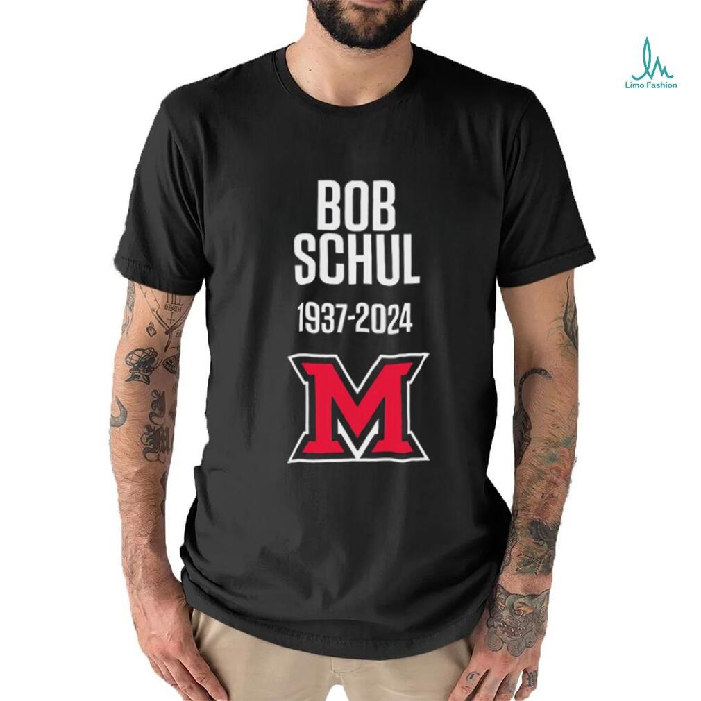 Bob Schul 1937 2024 Miami Redhawks shirt Bob Schul 1937 2024 Miami Redhawks shirt