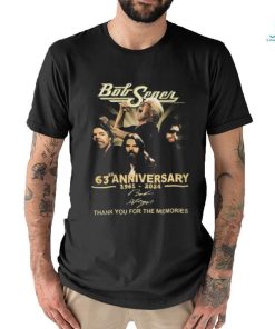 Bob seger anniversary thank you for the memories signatures shirt