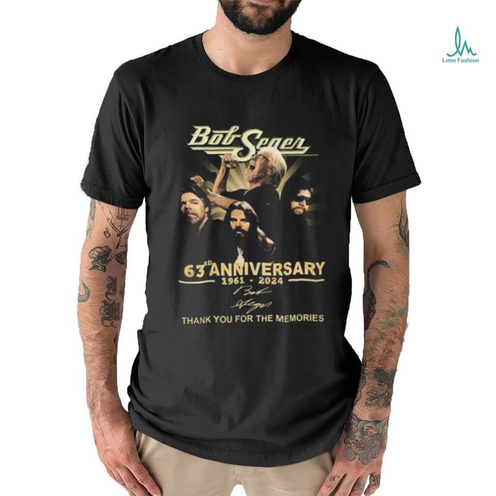 Bob seger anniversary thank you for the memories signatures shirt Bob seger anniversary thank you for the memories signatures shirt