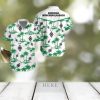 Maserati Leaf Pattern Tropical Hawaiian Shirt And Shorts Beach Gift