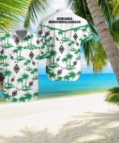 Borussia Monchengladbach Custom Name 3D Hawaii Shirt Coconut Pattern Beach Shirt