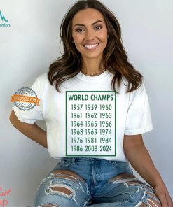 Boston Basketball 18 time World Champions 1957 2008 2024 Shirt