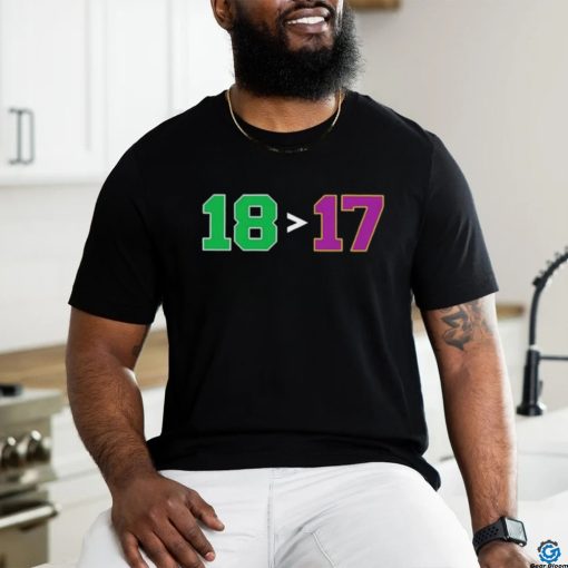 Boston Celtics 18 Bigger Los Angeles 17 Banners Shirt