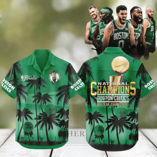 Boston Celtics 18 Time Finals Champions NBA 2024 Hawaiian Shirt