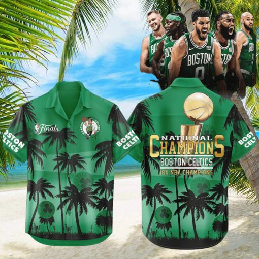 Boston Celtics 18 Time Finals Champions NBA 2024 Hawaiian Shirt