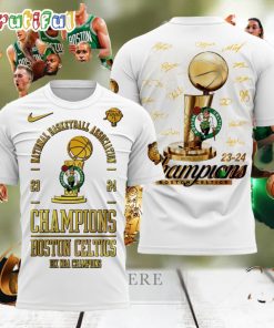 Boston Celtics 18 Time NBA Finals Champions Signature 3D Shirt