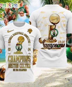Boston Celtics 18 Time NBA Finals Champions Signature 3D Shirt