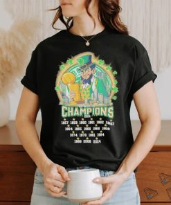 Boston Celtics 18 Times Of Wining 2023 2024 NBA Champions Fan T Shirt