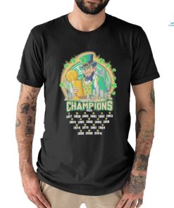Boston Celtics 18 Times Of Wining 2023 2024 NBA Champions Fan T Shirt