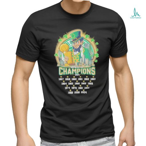 Boston Celtics 18 Times Of Wining 2023 2024 NBA Champions Fan T Shirt