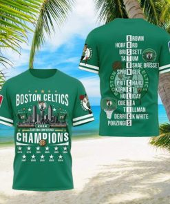 Boston Celtics 2024 Eastern Conference Champions 3D T Shirt