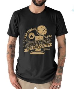 Boston Celtics 2024 NBA Finals Champions Defensive Rotation Gold Trophy Shirt