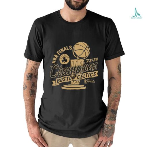 Boston Celtics 2024 NBA Finals Champions Defensive Rotation Gold Trophy Shirt
